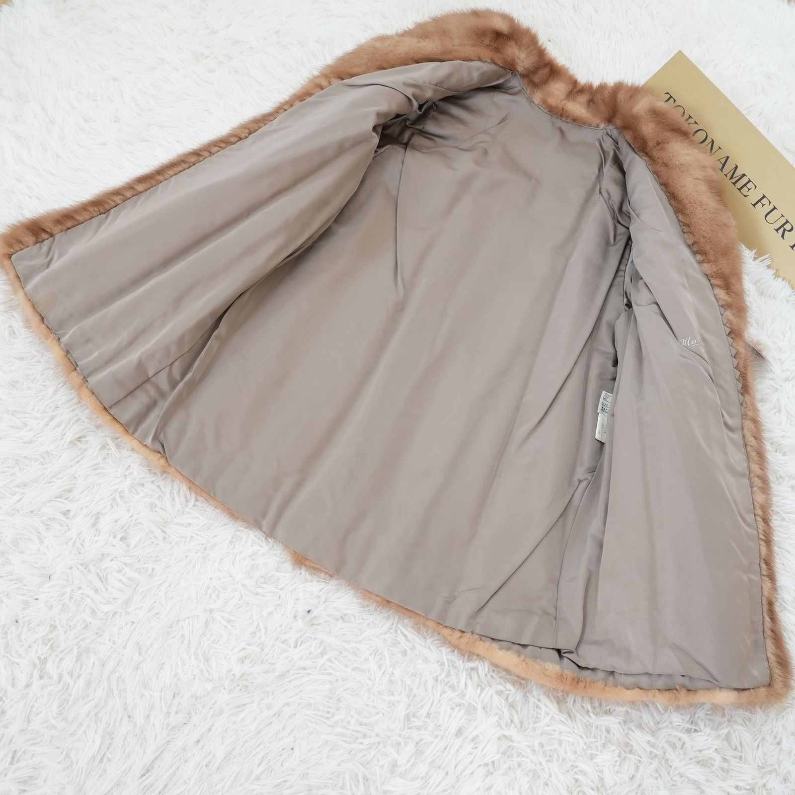 デミバフミンク リアルファー ジャケット 本毛皮 貂皮 Demi Buff Mink