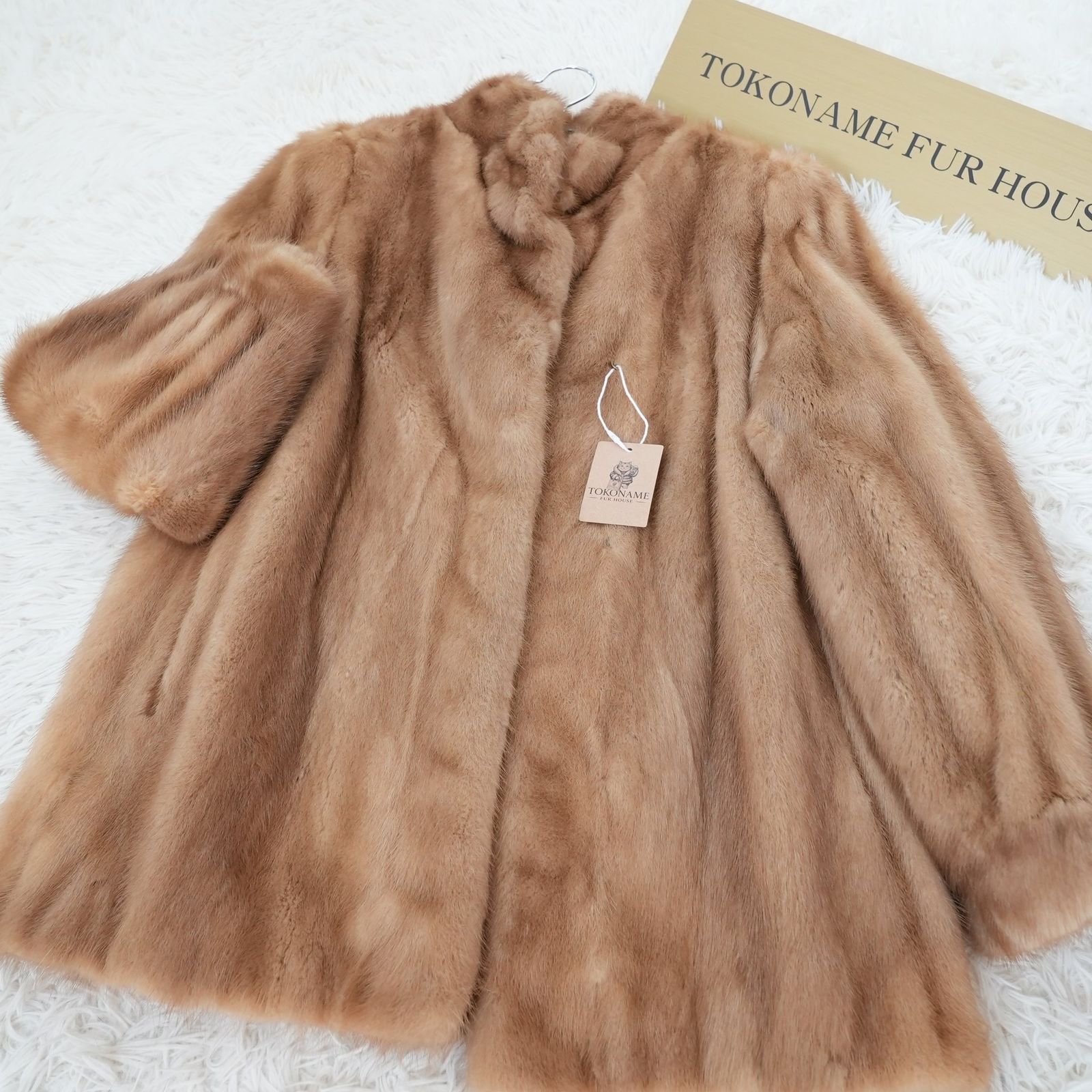 デミバフミンク リアルファー ジャケット 本毛皮 貂皮 Demi Buff Mink