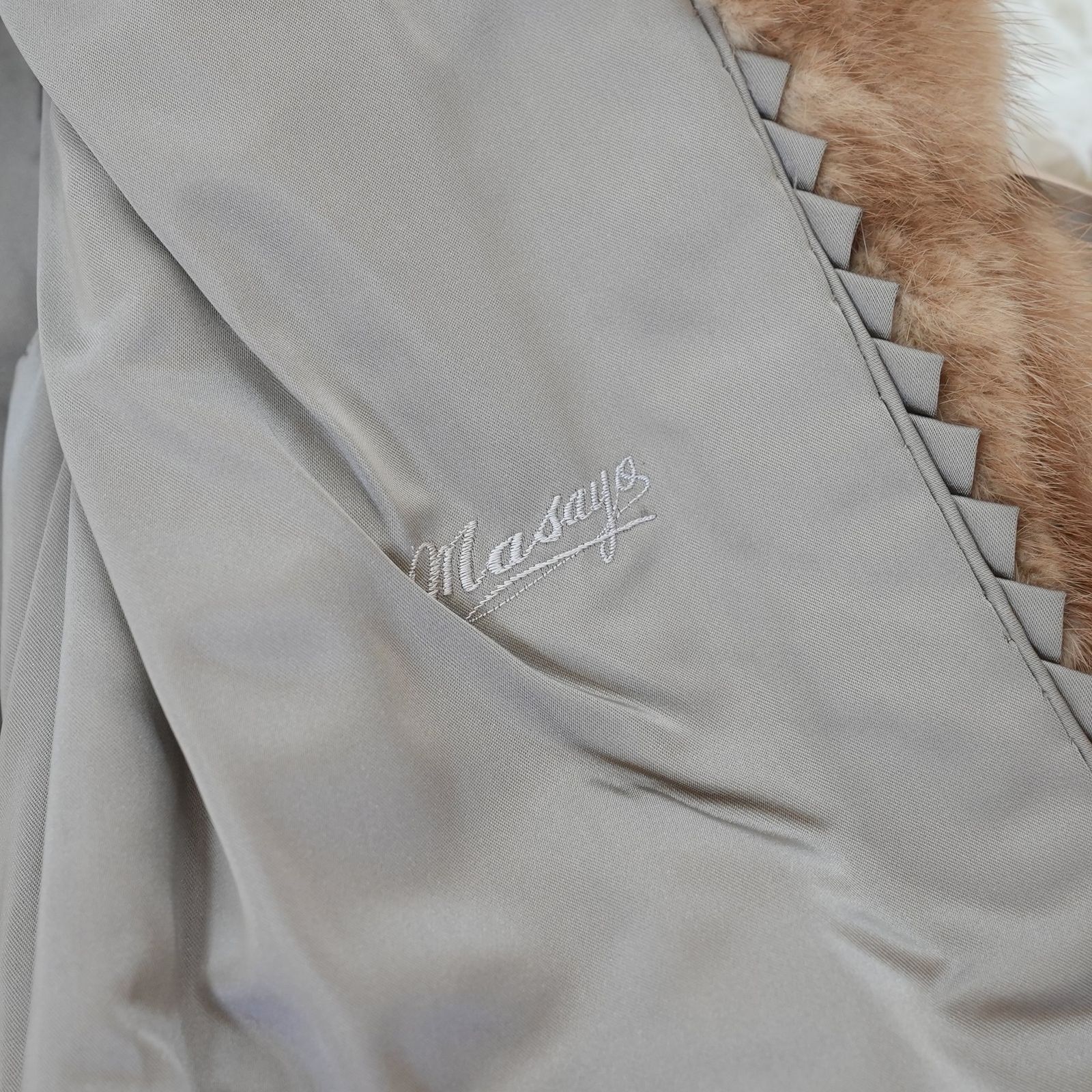 デミバフミンク リアルファー ジャケット 本毛皮 貂皮 Demi Buff Mink
