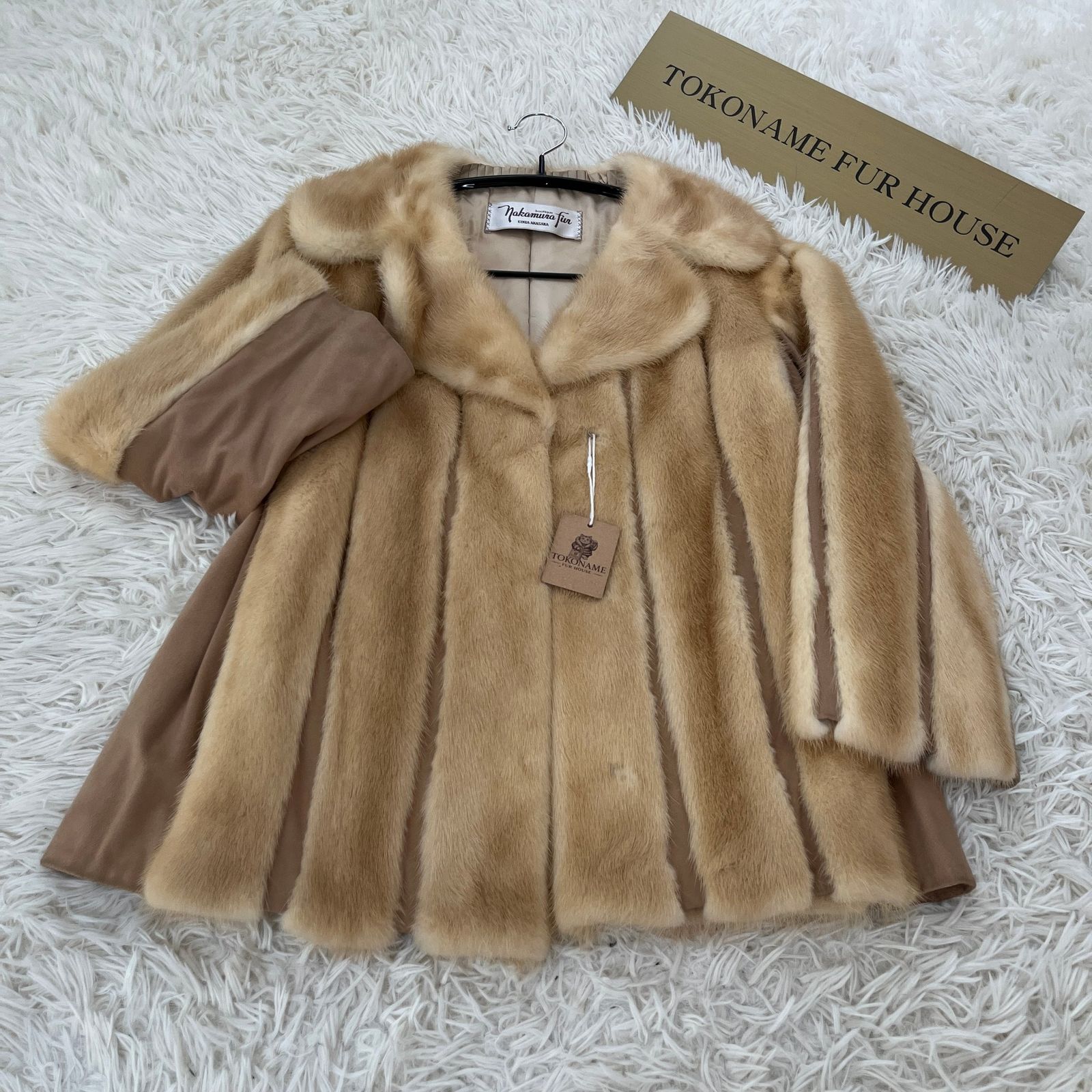 パステルミンク リアルファー ジャケット 本毛皮 Pastel Mink Jacket Genuine Vintage Fur Japan