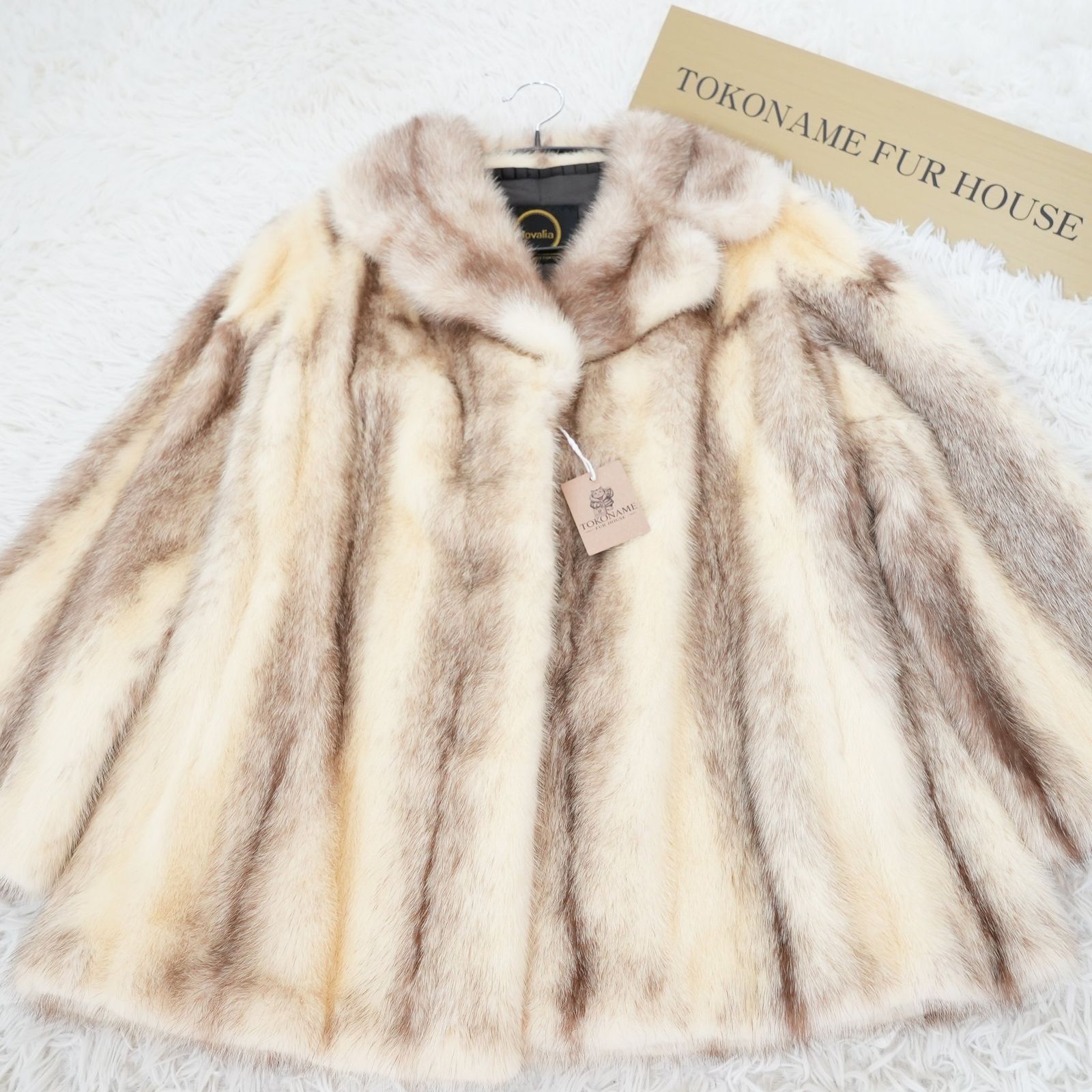 クロスミンク リアルファー ジャケット 本毛皮 Cross Mink Jacket