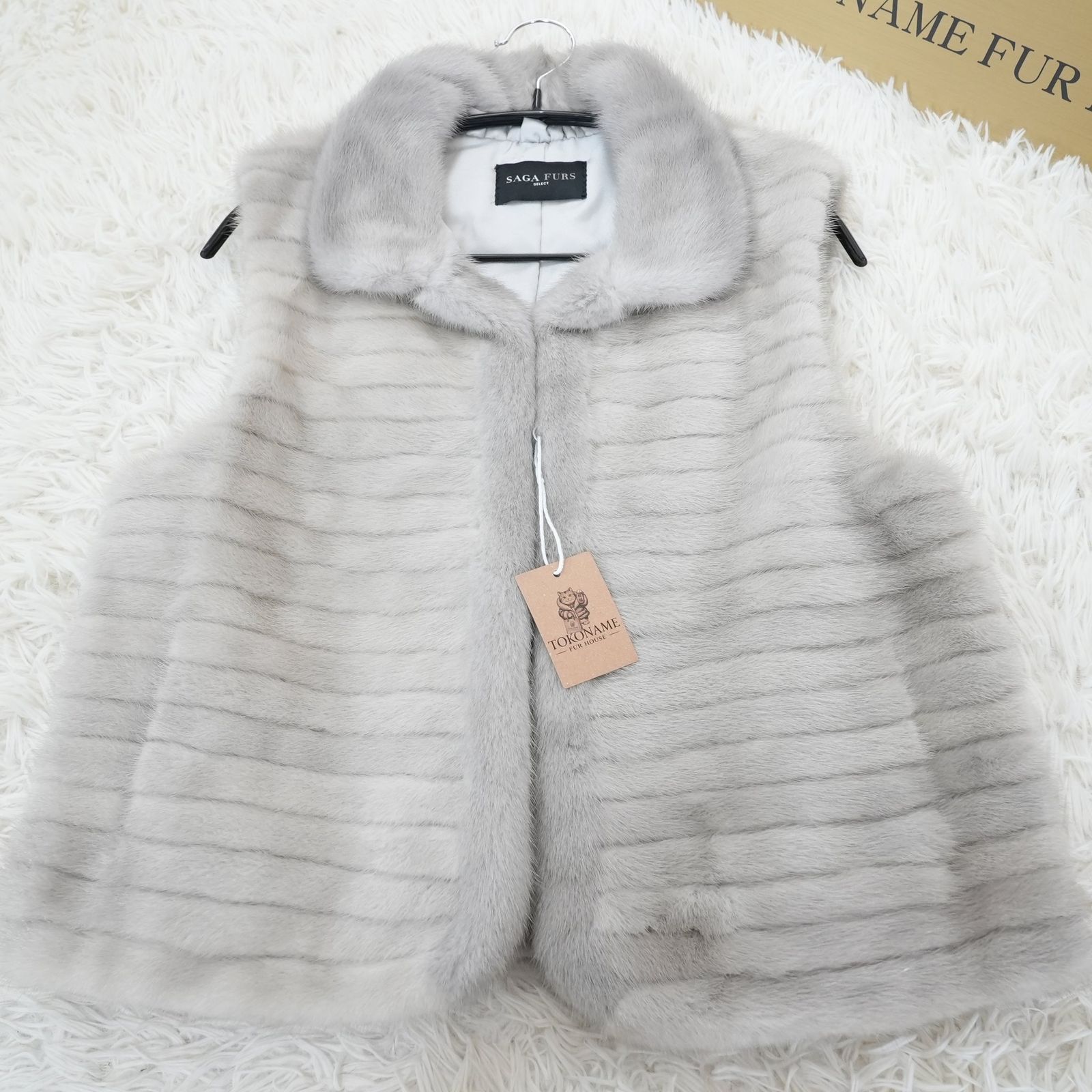 サガファー サファイアミンク ベスト リアルファー 本毛皮 Sapphire Mink Vest - SAGA FURS