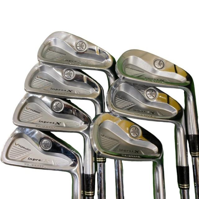 【中古】 ヤマハ inpres X V FORGED TOURMODEL(2011) 8S アイアンセット IR リシャフト (フレックスその他) メンズ 男性用 右利き 右用 Cランク ゴルフクラブ