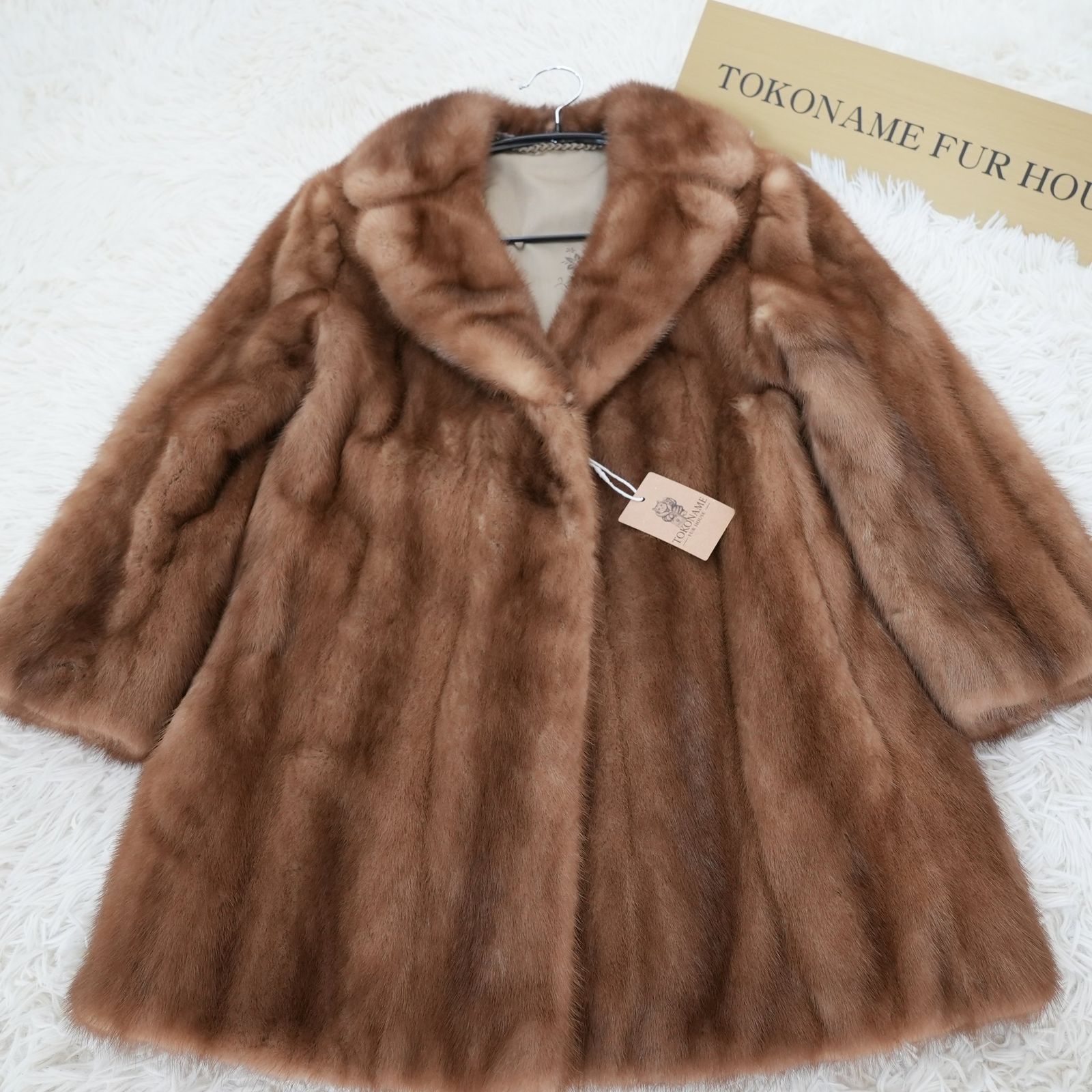 デミバフミンク ジャケット リアルファー 本毛皮 Size M Demi Buff