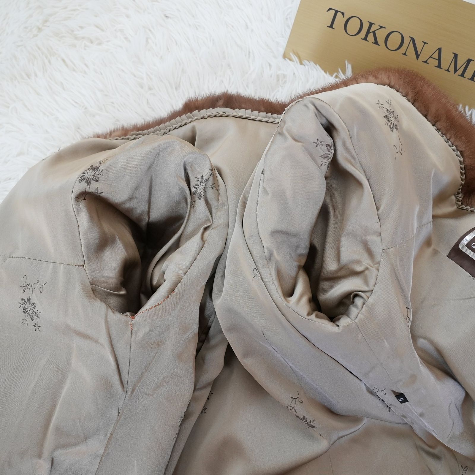 デミバフミンク ジャケット リアルファー 本毛皮 Size M Demi Buff
