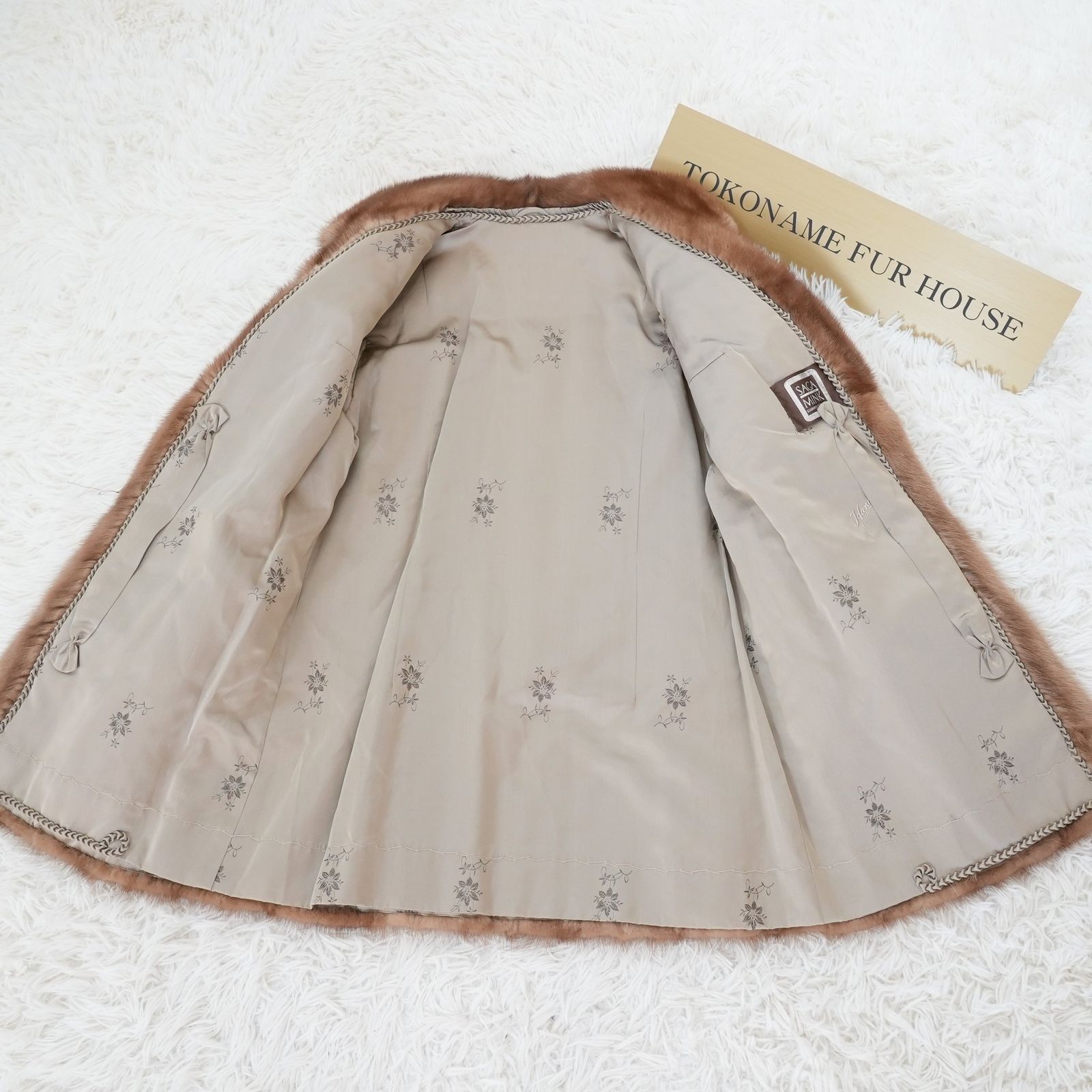 デミバフミンク ジャケット リアルファー 本毛皮 Size M Demi Buff