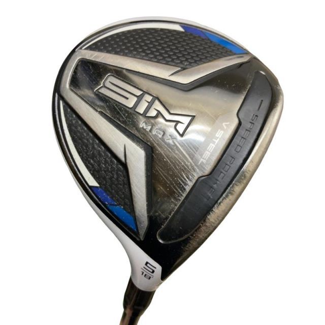 【中古】 テーラーメイド SIM MAX 5W フェアウェイウッド FW TENSEI BLUE TM50(FW) (フレックスSR) メンズ 男性用 右利き 右用 Cランク ゴルフクラブ