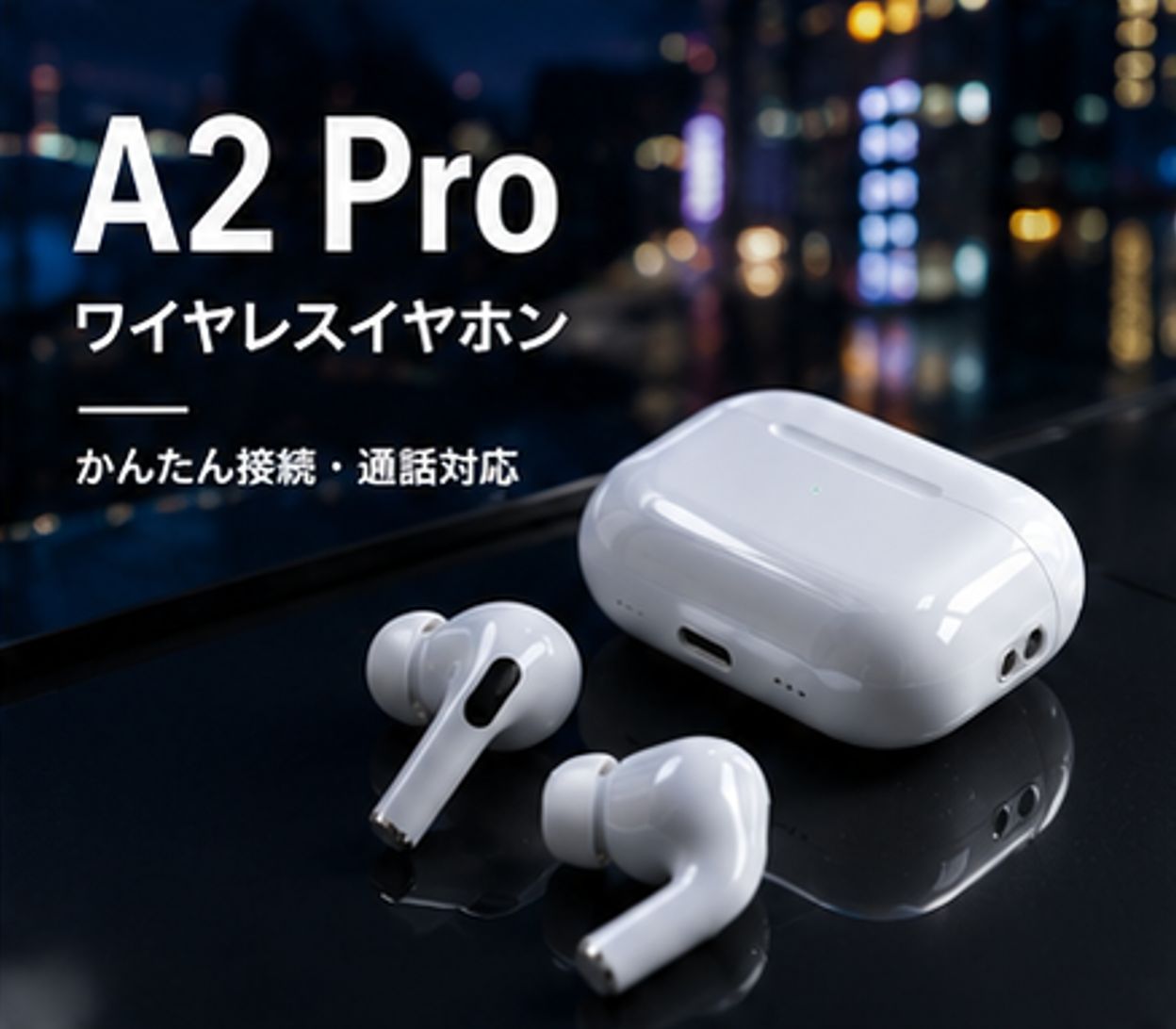 2026最新型 A2 Pro ワイヤレスイヤホン ノイズキャンセリング