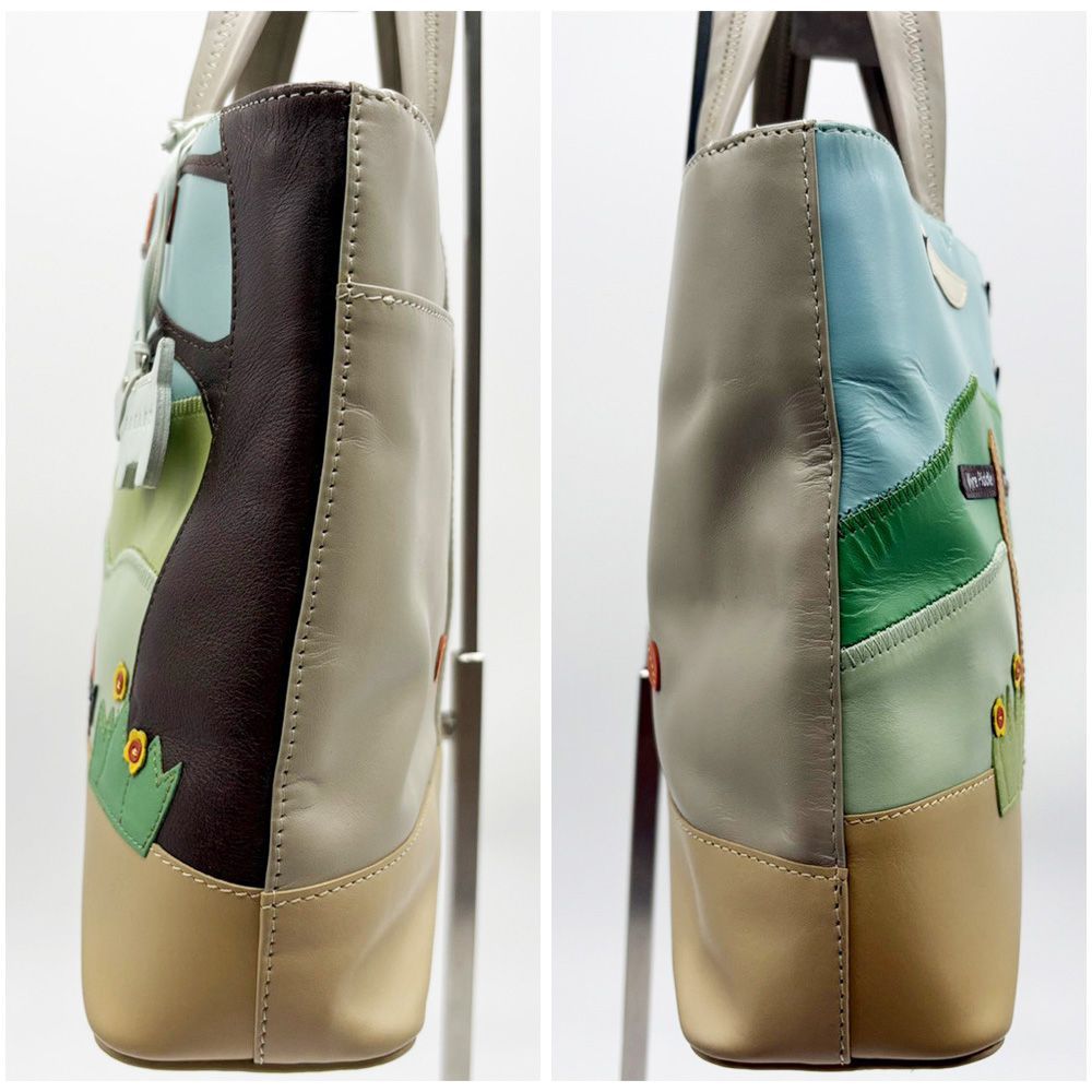 RADLEY ラドリー トートバッグ レザー 犬 マルチカラー スコティッシュ 