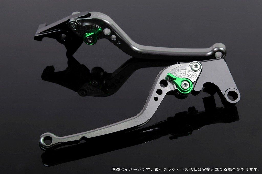 特価商品 SSK スピードラ アジャストレバーセット スタンダードロング レバー本体カラー:チタン アジャスターカラー:グリーン HONDA ADV150 KF38