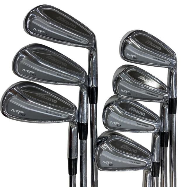 【中古】 ミズノ MP-58 7S アイアンセット IR Dynamic Gold (フレックスS) メンズ 男性用 右利き 右用 Cランク ゴルフクラブ
