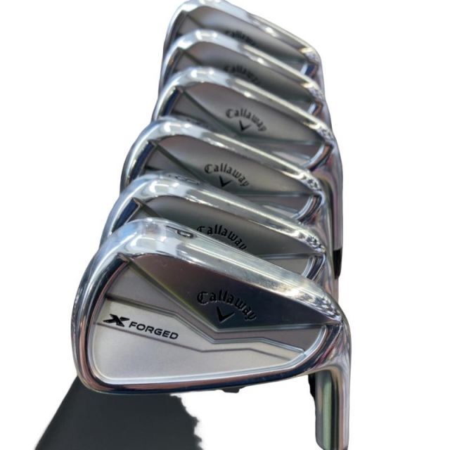 【中古】 キャロウェイ X FORGED(2024) 6S アイアンセット IR 純正特注シャフト (フレックスS) メンズ 男性用 右利き 右用 Bランク ゴルフクラブ