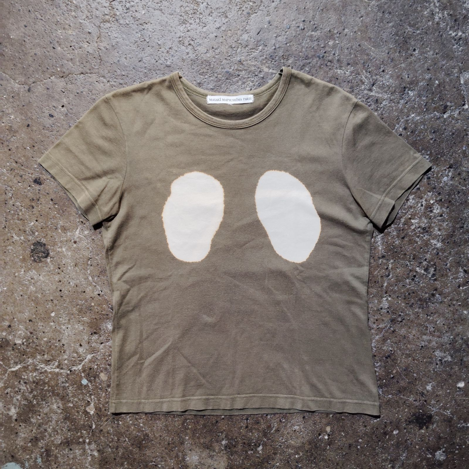 MASAKI MATSUSHIMA PARIS 00s ブリーチデザインTシャツ 脱色 マサキ 
