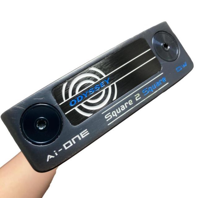 【中古】 オデッセイ Ai-ONE SQUARE 2 SQUARE DW 34インチ パター PT STROKE LAB 90 スチール (フレックスその他) メンズ 男性用 右利き 右用 Cランク ゴルフクラブ