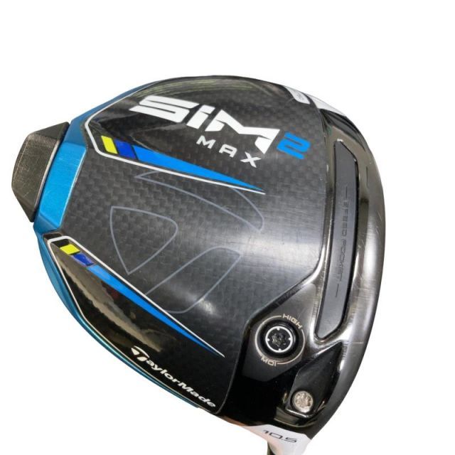 【中古】 テーラーメイド SIM2 MAX 10.5° ドライバー DR 純正特注シャフト (フレックスX) メンズ 男性用 右利き 右用 Cランク ゴルフクラブ