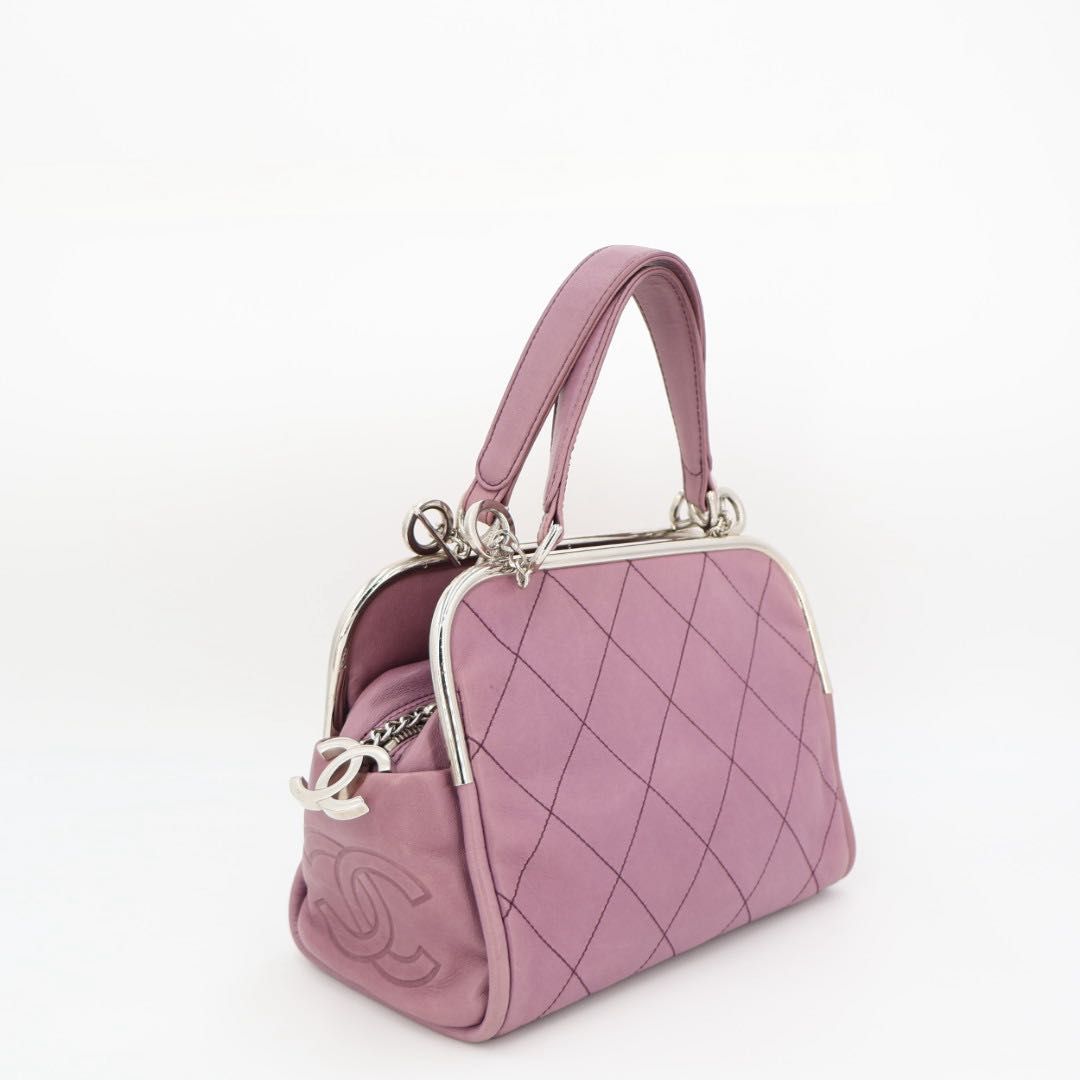シャネル CHANEL ココマーク ハンドバッグ キルティング レザー
