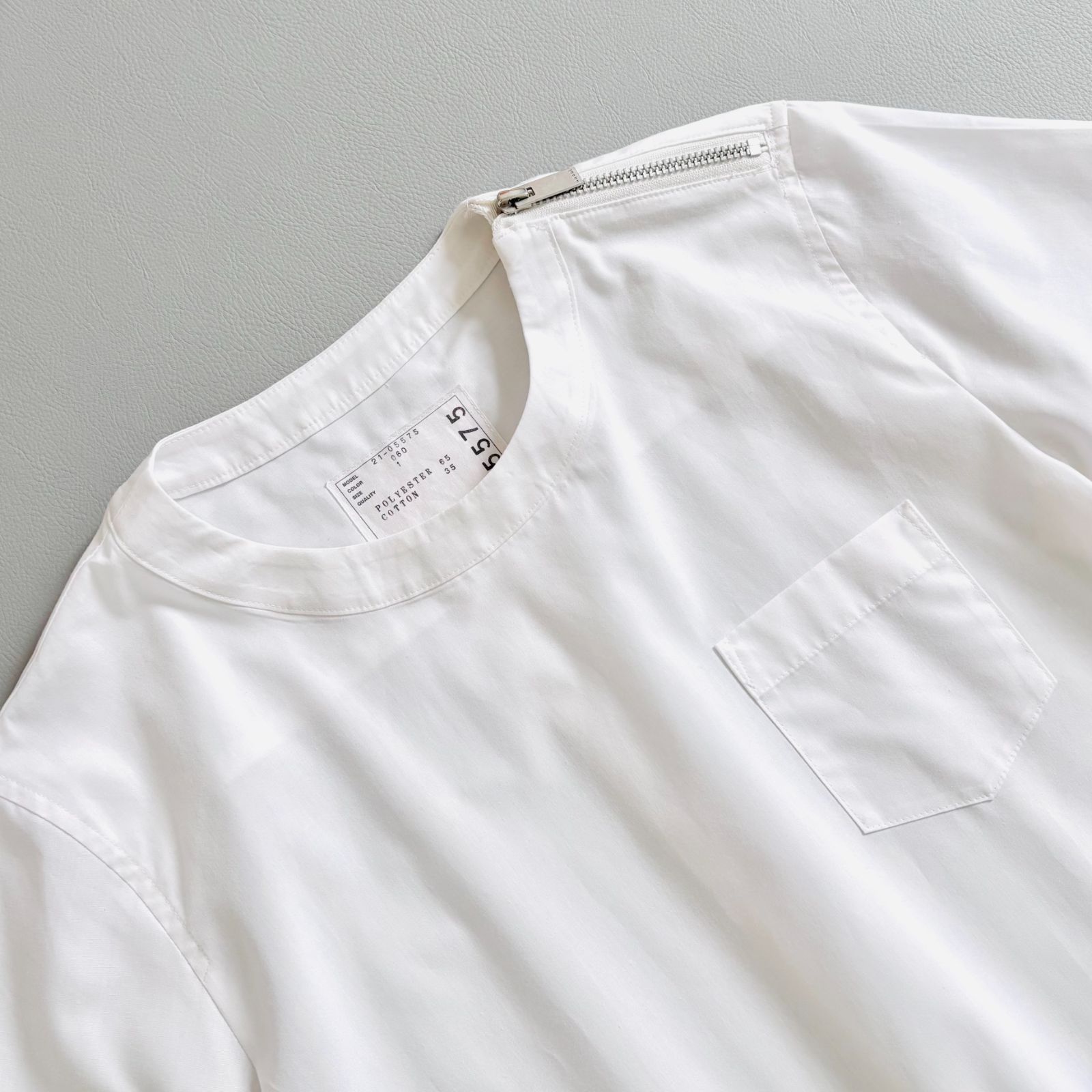 D392 sacai サカイ 品番21-05575 ショルダージップ 半袖Tシャツ プル 