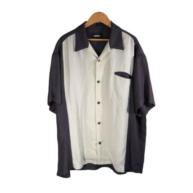 EXODUS 24ss 2TONE OPEN COLLAR SHIRTS サイズL 24SS-SH-04 エクソダス ツートン オープン カラー シャツ 開襟シャツ トップス 大名店