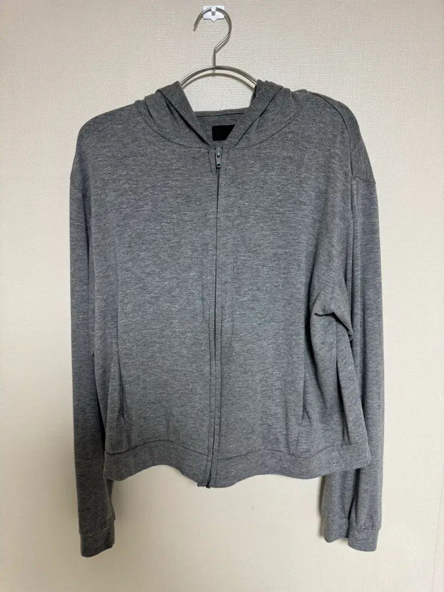 MUDULE ラウンジ フードジップアップ melange grey サイズ3