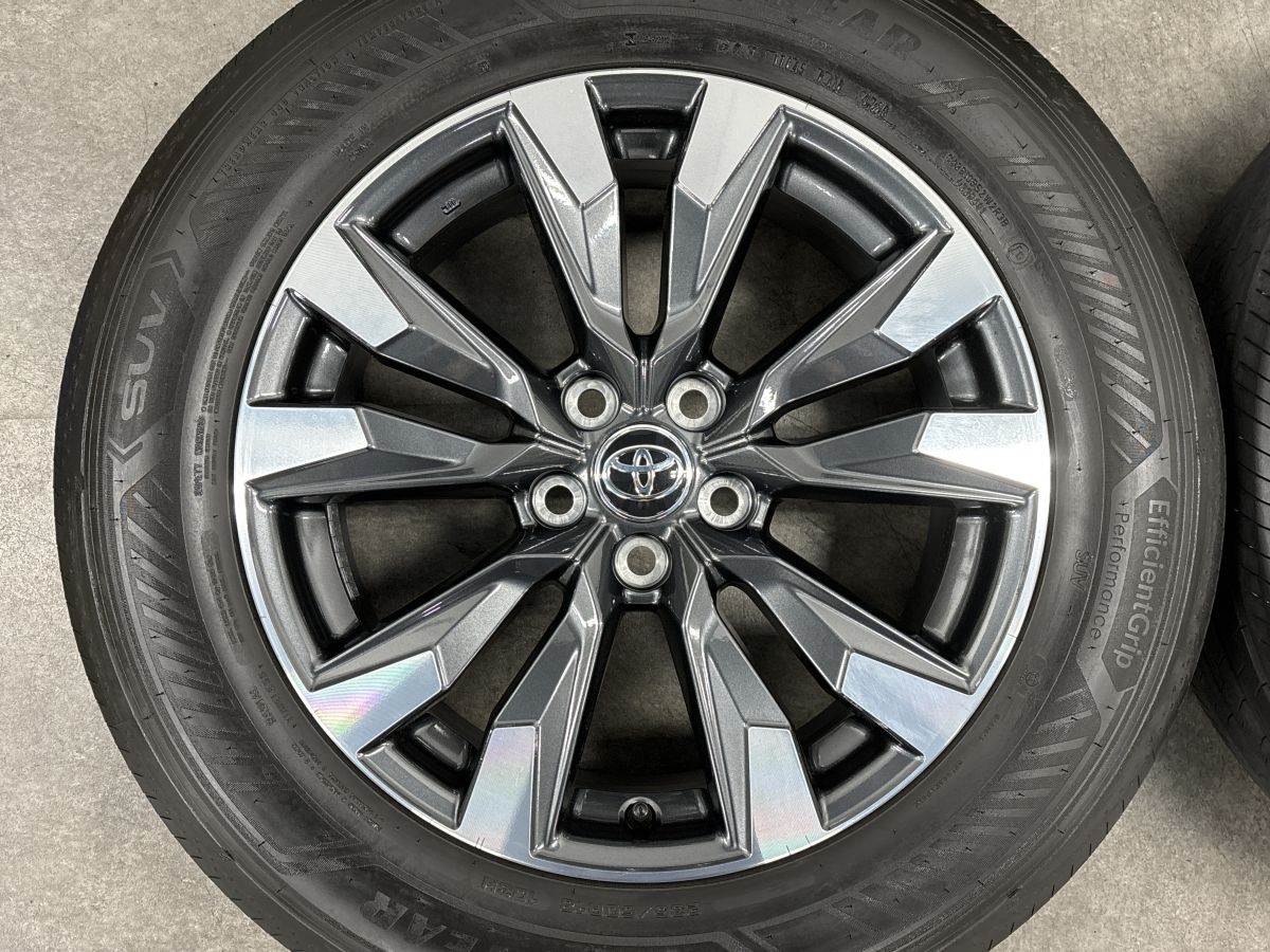 2025年製 バリ溝 美品】トヨタ RAV4 ハイブリッド Z 純正 18in 7.5J +