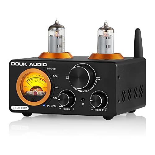 ☆新品☆Nobsound ST-01 PRO 6K4 Bluetooth 5.0 真空管アンプ VUメーター USB DAC COAX/OPT パワーアンプ プリアンプ