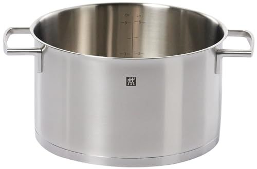 ZWILLING ツヴィリング 「 バイタリティ ストックポット 24cm 6L 」ステンレス 深型 両手 寸胴 鍋 底面3層構造 IH対応 食洗器対応【日本正規販売品 】 66463ー240/ 5f03209f