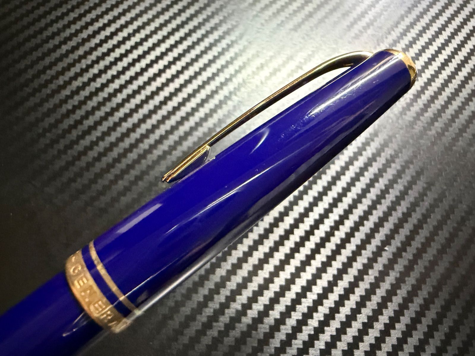 【未使用美品】MONTBLANC モンブラン 万年筆 ジェネレーション ブルー 極美品 モンブラン ジェネレーション 万年筆 ネイビー EF 極細字