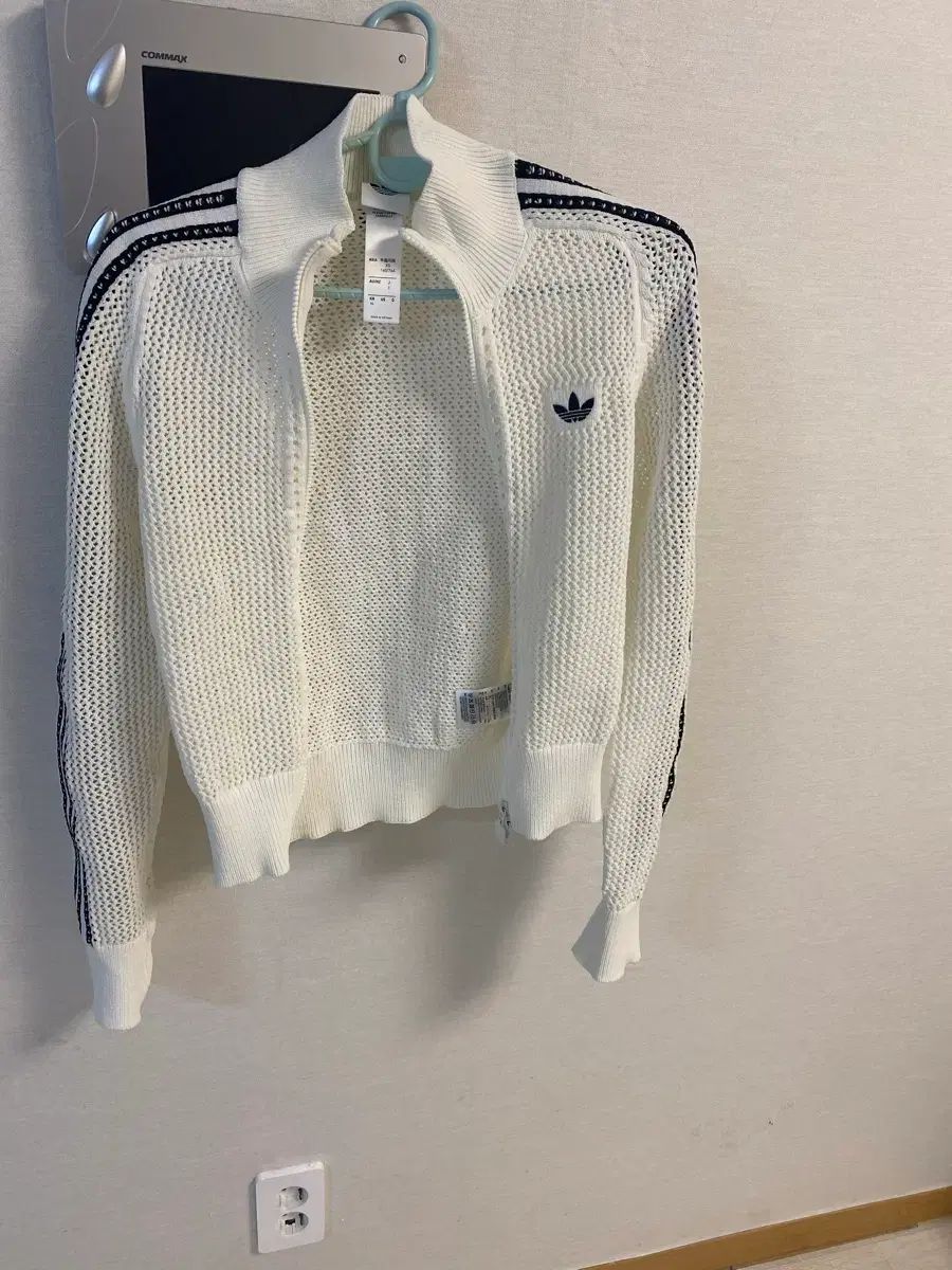 アディダス クロシェ ジップアップ ニット XS