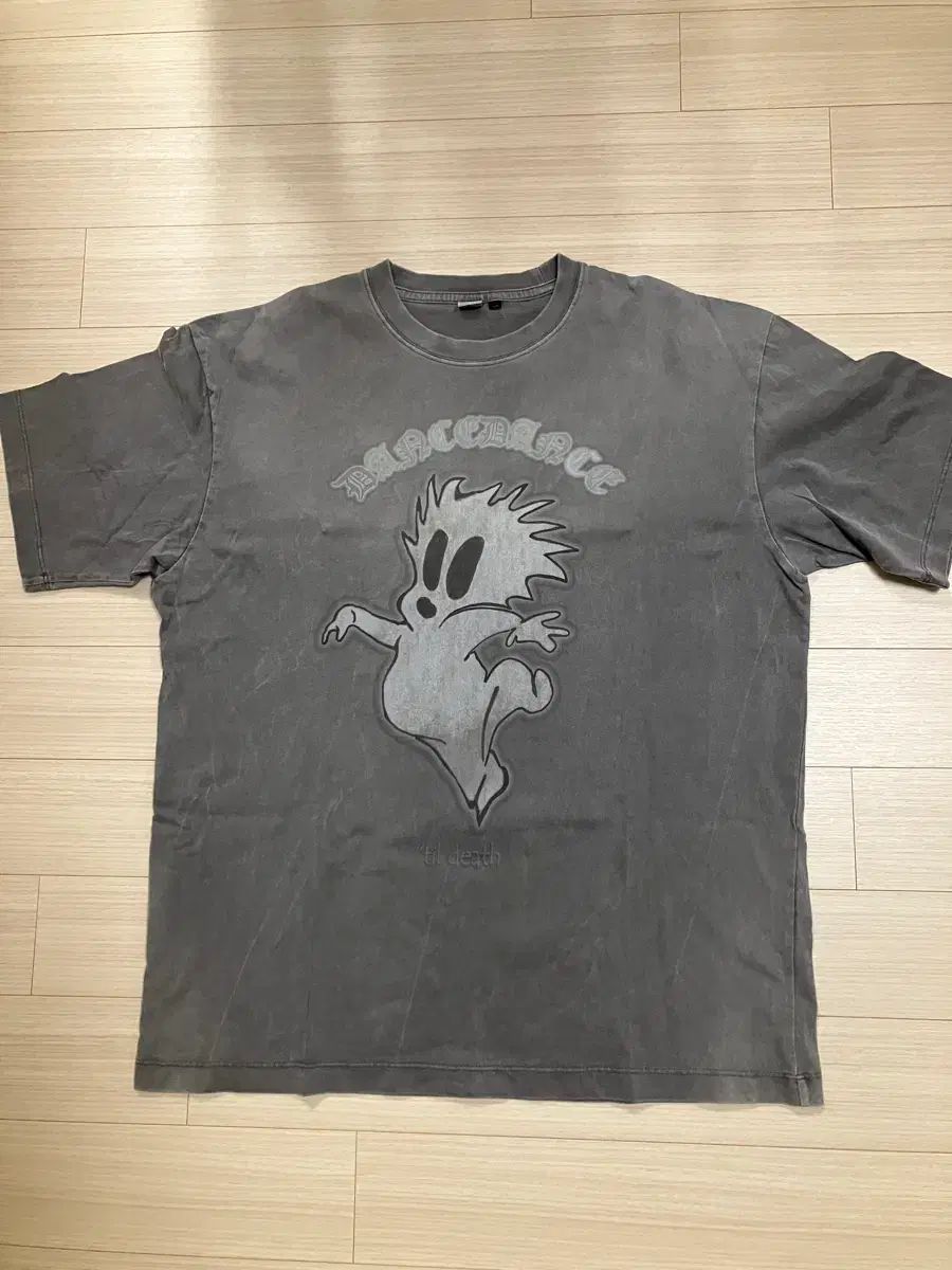 ポリテル ハンク ダンシング ゴースト Tシャツ チャコール (3)