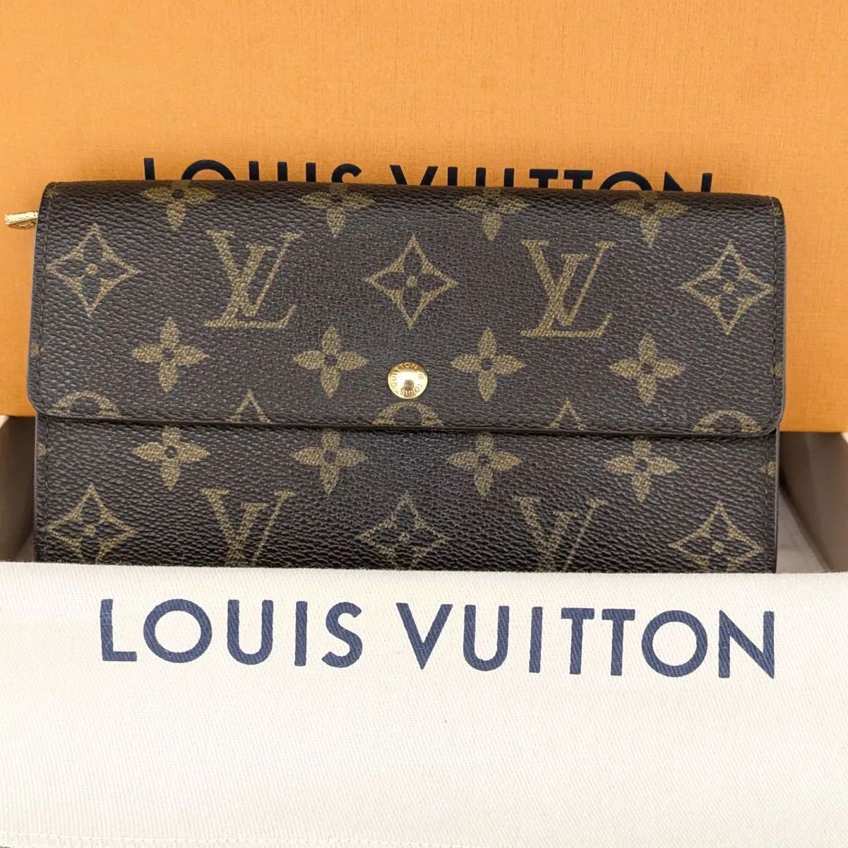 【美品】◆LOUIS VUITTON◆ ルイヴィトン 二つ折り財布　モノグラム　長財布