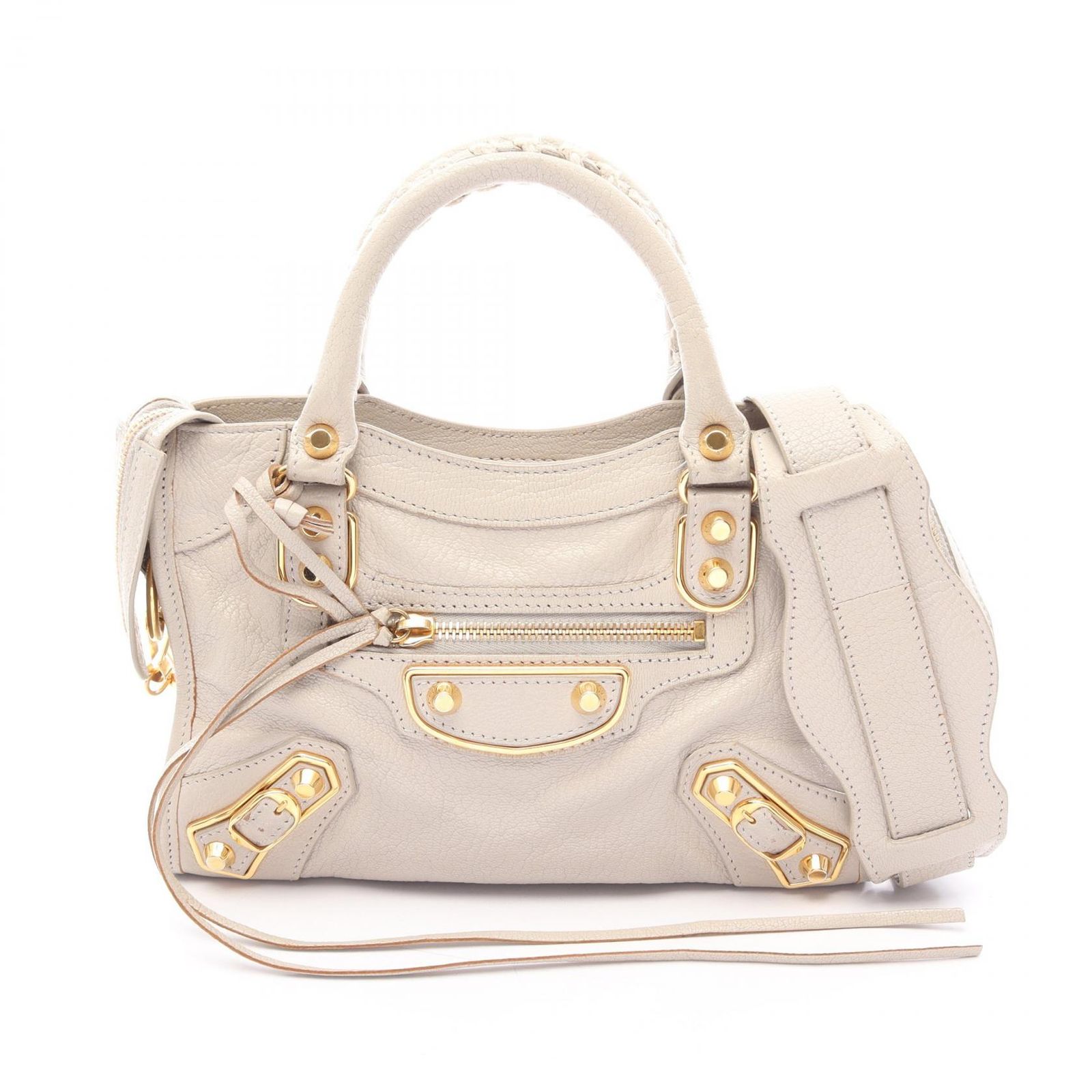 BALENCIAGA バレンシアガ クラシック メタリック エッジ ミニ シティ 2WAY ハンドバッグ