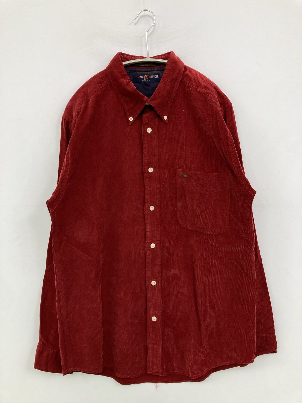 TOMMY HILFIGER トミーヒルフィガー シャツ/ブラウス L レッド 
