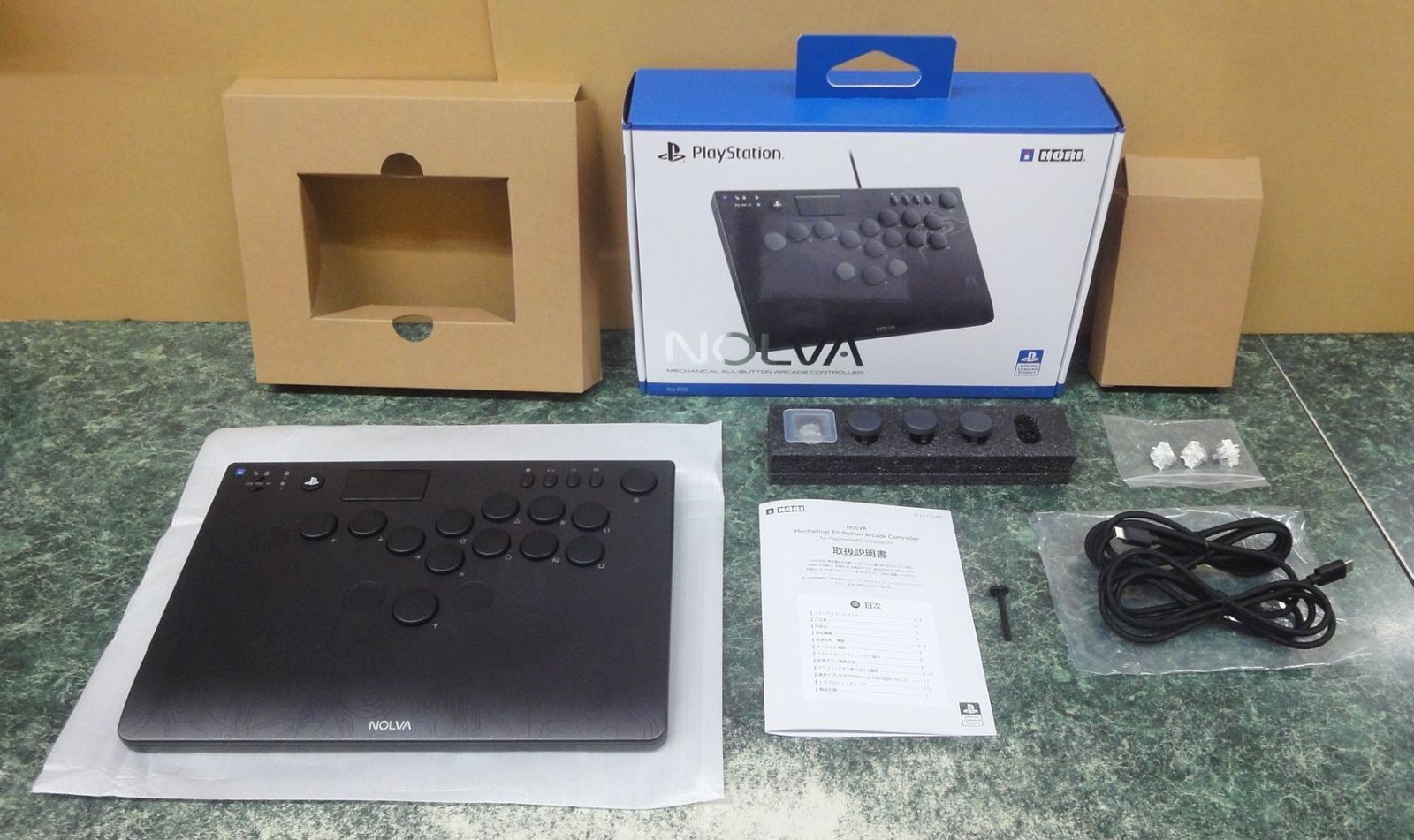 PS5 PC　美品 ホリ レバーレスコントローラ NOLVA Mechanical All-Button ArcadeController for アーケードスティック(アケコン) HORI excluded