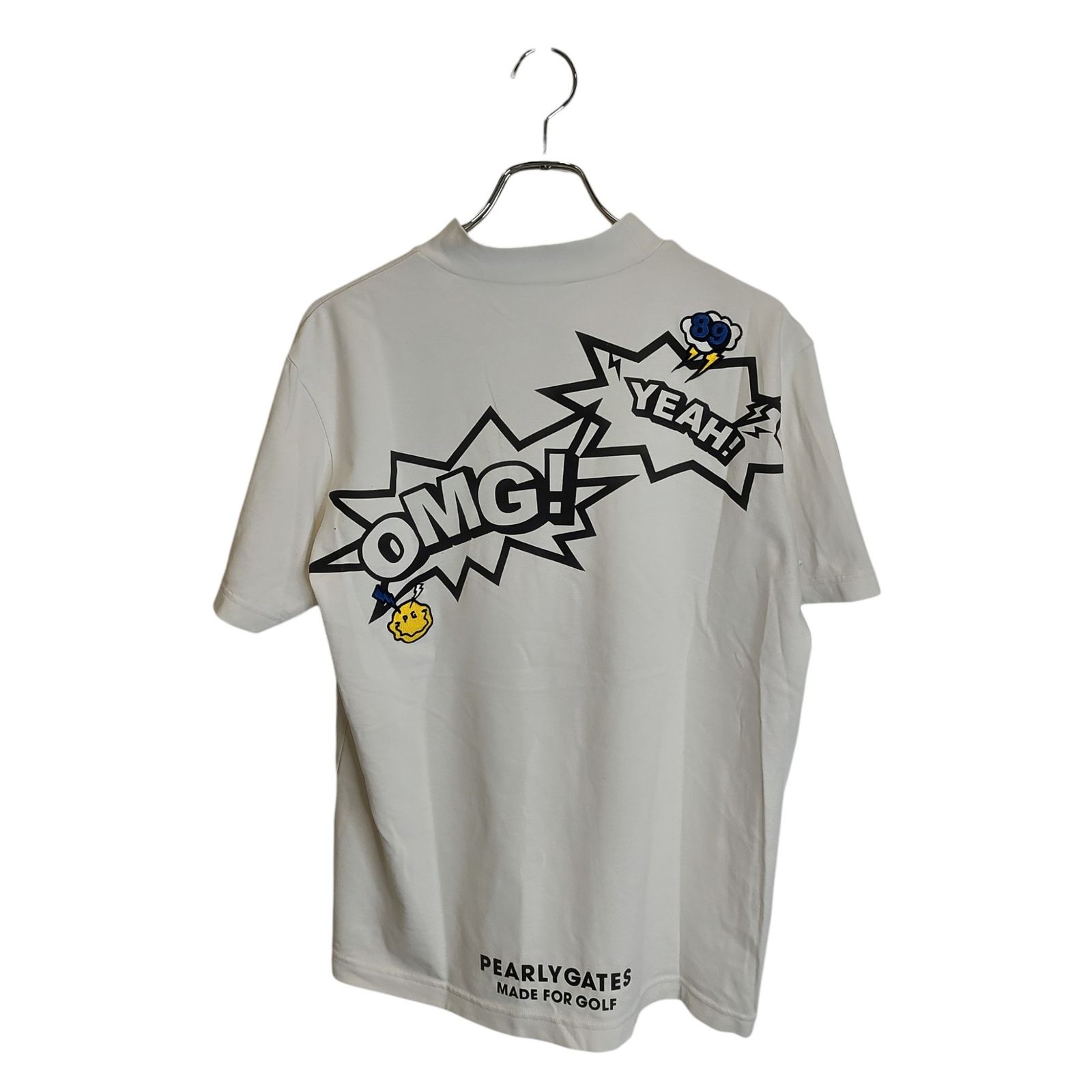 パーリーゲイツ　スモックシャツ PEARLY GATES パーリーゲイツ ゴルフ 22SS バックプリント 半袖 モック