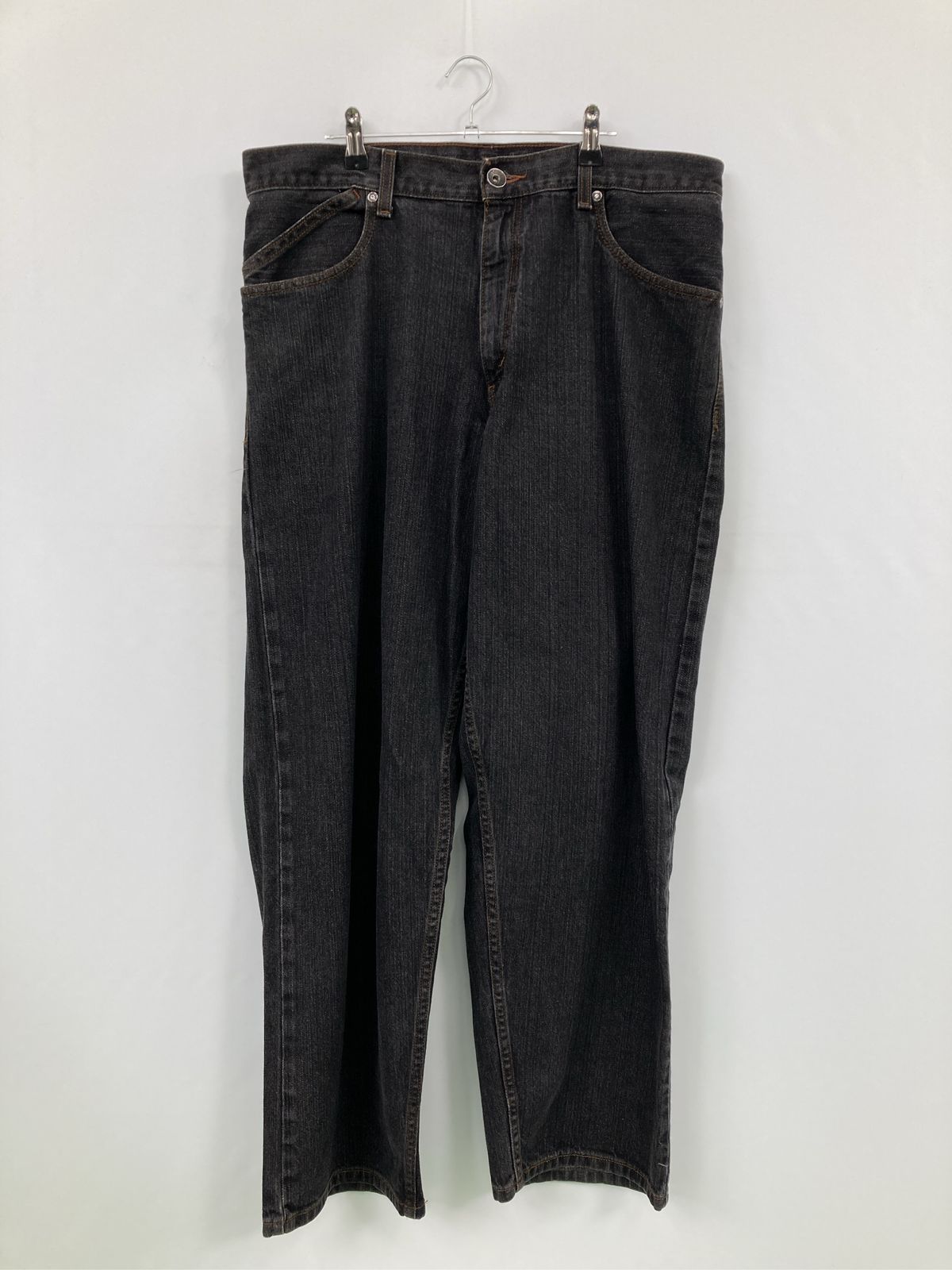 silver Tab シルバータブ デニムパンツ W36 L32 ブラック フルレングス 無地 ワイド・ルーズ ストレート レギュラー リジッド・ワンウォッシュ メンズ