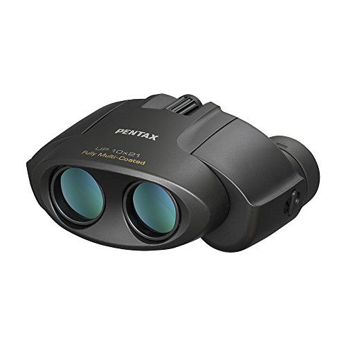 PENTAX 双眼鏡 UP 10x21 ブラック 【ライブ、スポーツ観戦】【推し活】【選べる3色】【小型軽量210g】【倍率10倍】【フルマルチコーティング】【高級プリズムBak4搭載】ケーストラップ付 1年 ペンタックス 61804★