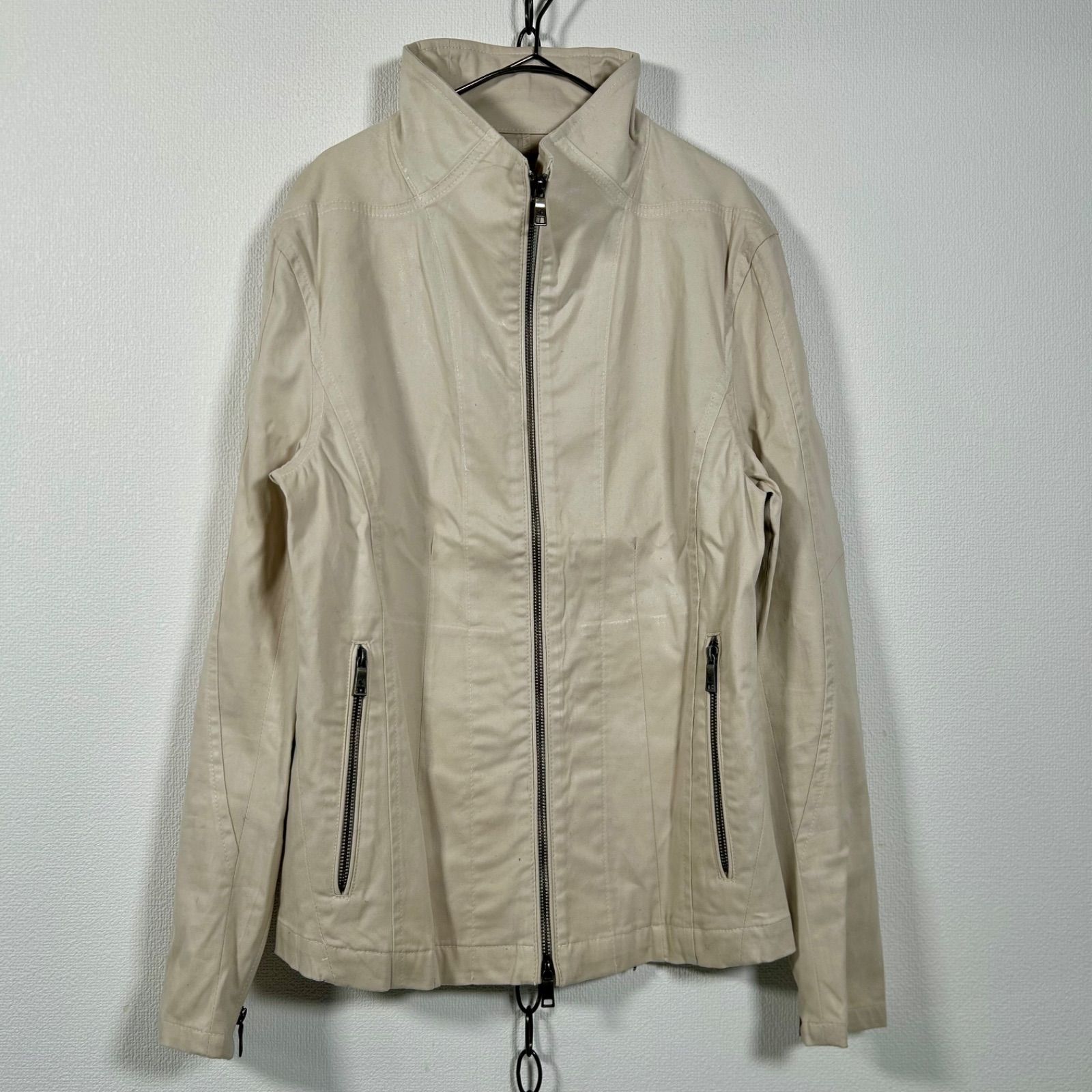 00s Y2K archive SCHLUSSEL シュリセル ジップブルゾン ベージュ系 