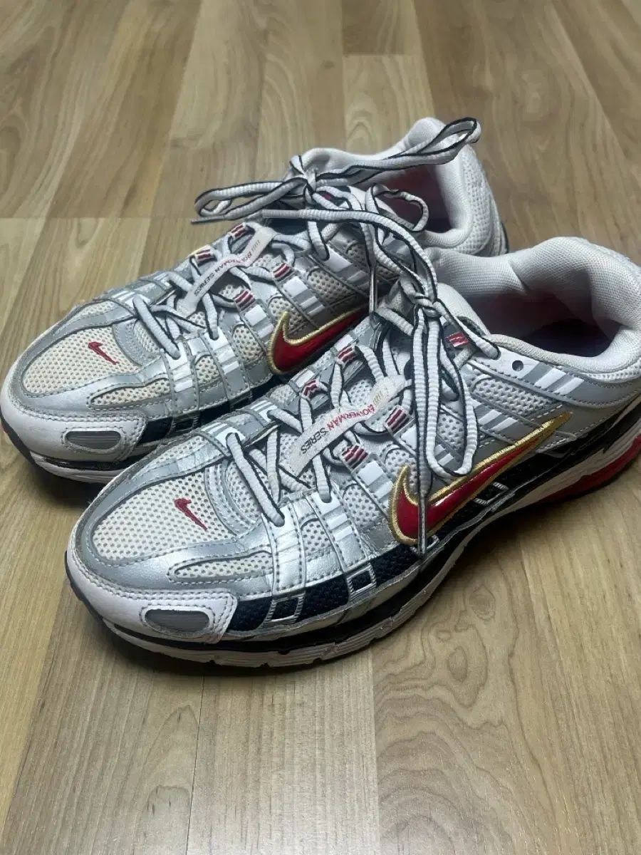 250) W NIKE P-6000 メタリックシルバー/レッド - 250 U 実物