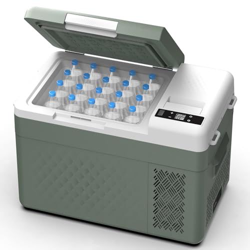 ☆新品☆【2026新登場】Alpicool 車載冷蔵庫 24L -20℃?20℃ 急速冷凍 バッテリー内蔵可能 USB出力ポート ポータブル冷蔵庫 HH/ECOモード 3WAY電源 DC12V/24V AC100V 電池 車載冷蔵冷凍庫 固定用穴付き 低電圧保