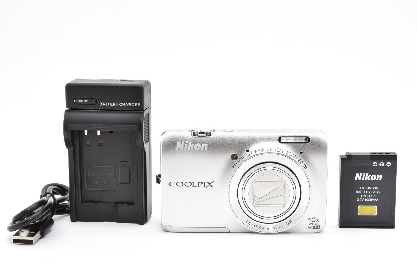 完動美品] Nikon COOLPIX S6300 シルバー コンパクトデジタルカメラ