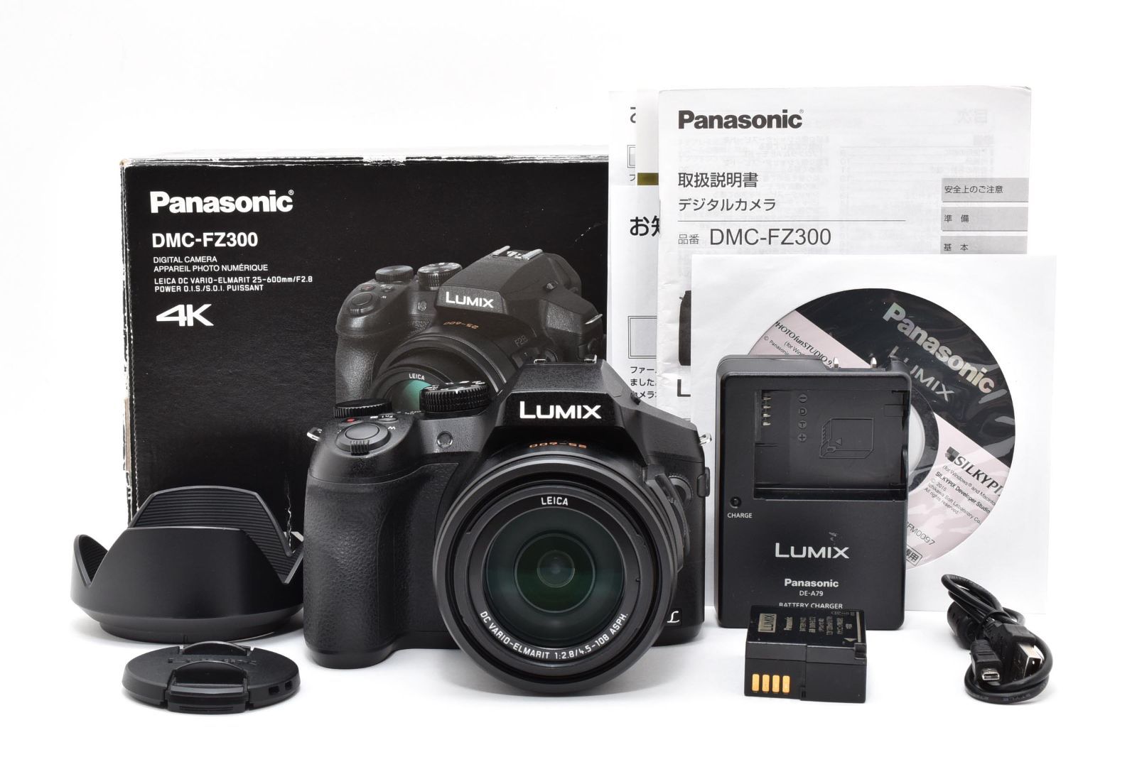 [超美品] Panasonic LUMIX デジタルカメラ DMC-FZ300 箱付き シャッター数3156 #2912376A