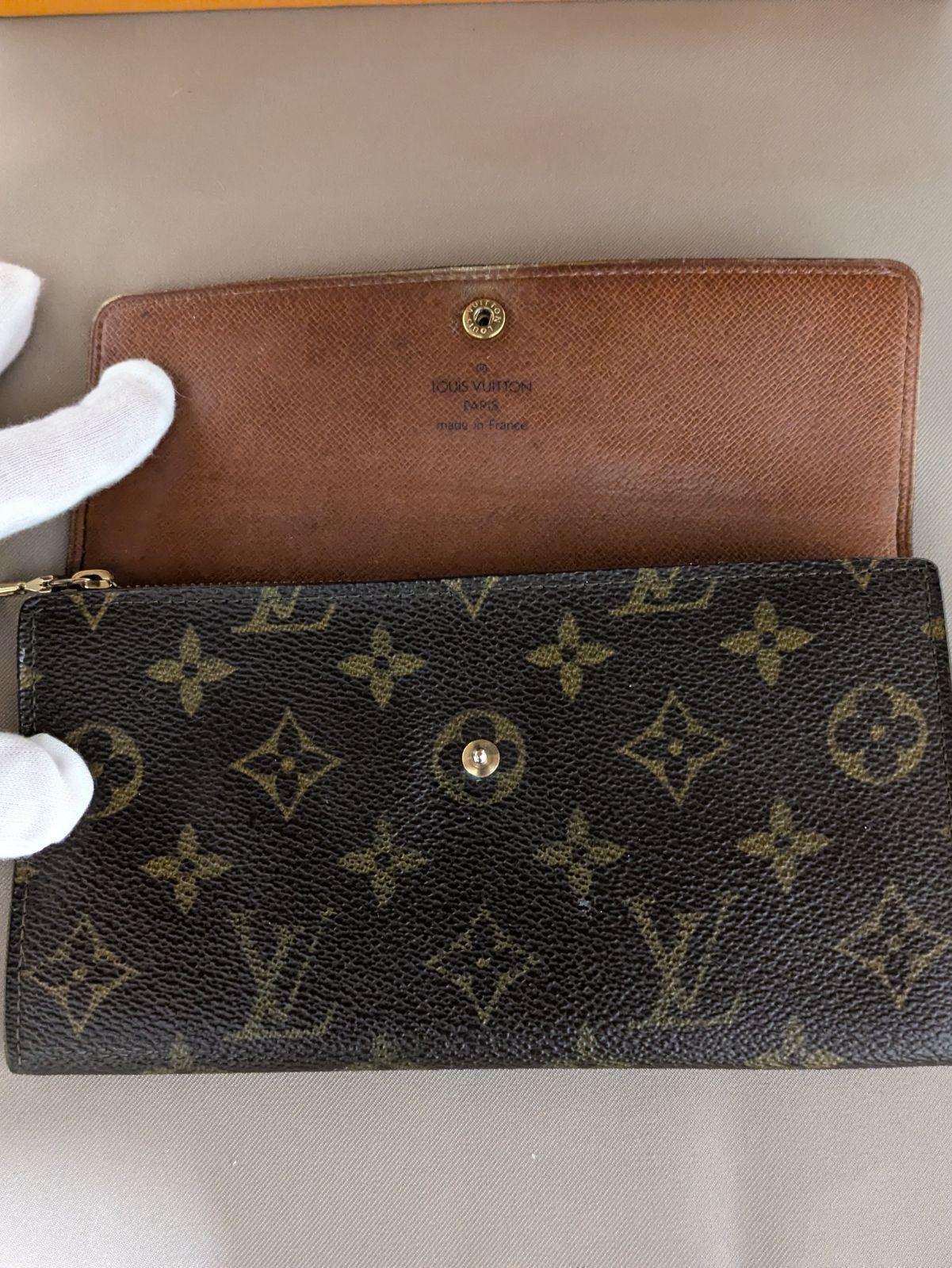 レディース ルイヴィトン LOUIS VUITTON 二つ折り財布 モノグラム 長 