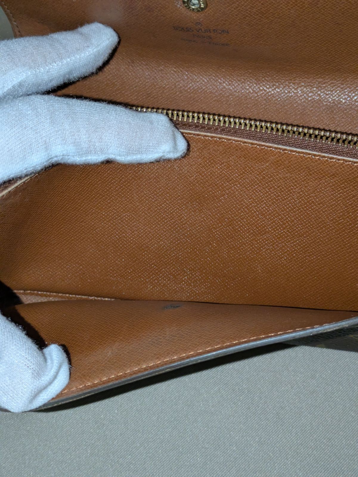 ルイヴィトン LOUIS VUITTON　二つ折り財布　モノグラム　長財布　ヴィンテージ