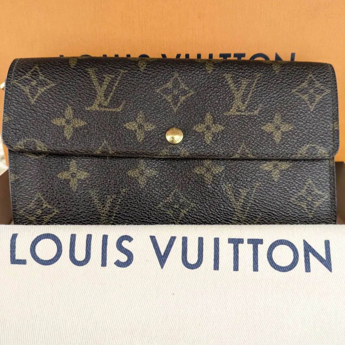 レディース ルイヴィトン LOUIS VUITTON 二つ折り財布 モノグラム 長 