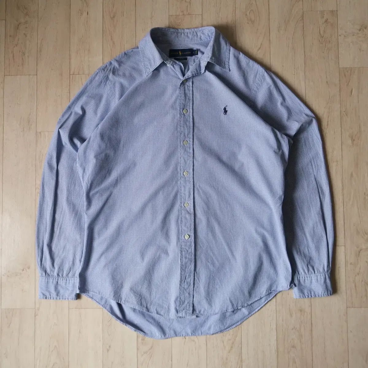 ポロラルフローレン ブルー CHECK シャツ