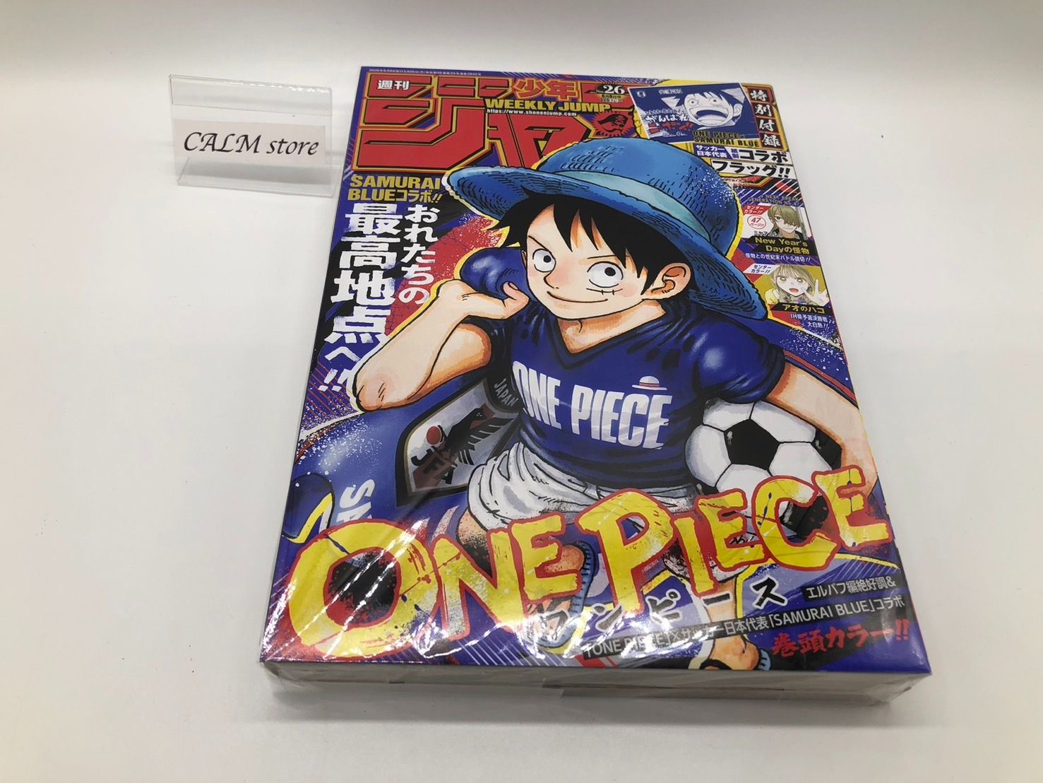 Weekly Shonen Jump 2026 No. 26 lead “One Piece” Japan National Soccer Team “SAMURAI BLUE” Special Collaboration Issue Brand New Unread Storage Nika Gear 5 ONE PIECE Jump BGS Manga Appraisal PSA