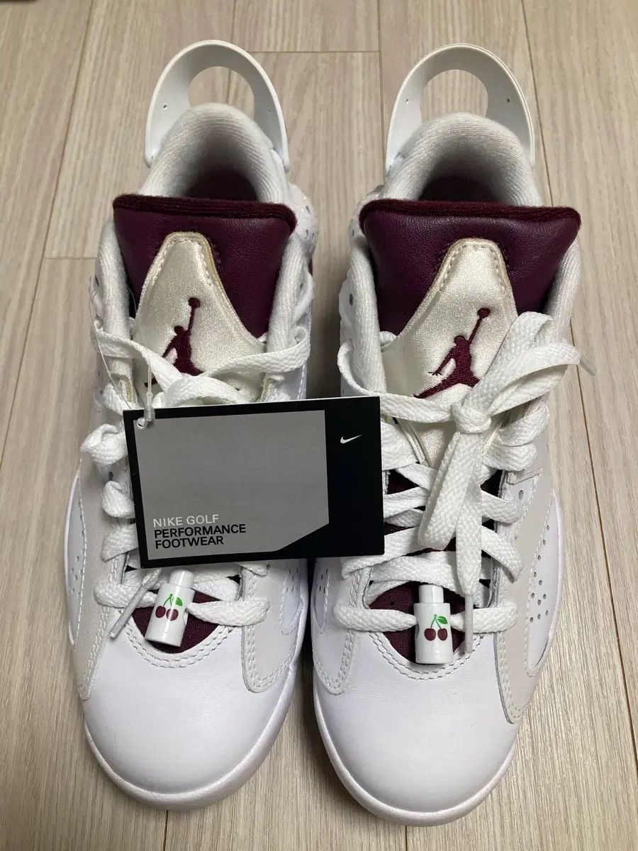 NIKE(ナイキ) ジョーダン レトロ 6 G NRG ゴルフシューズ チェリー 白 ボルドー
