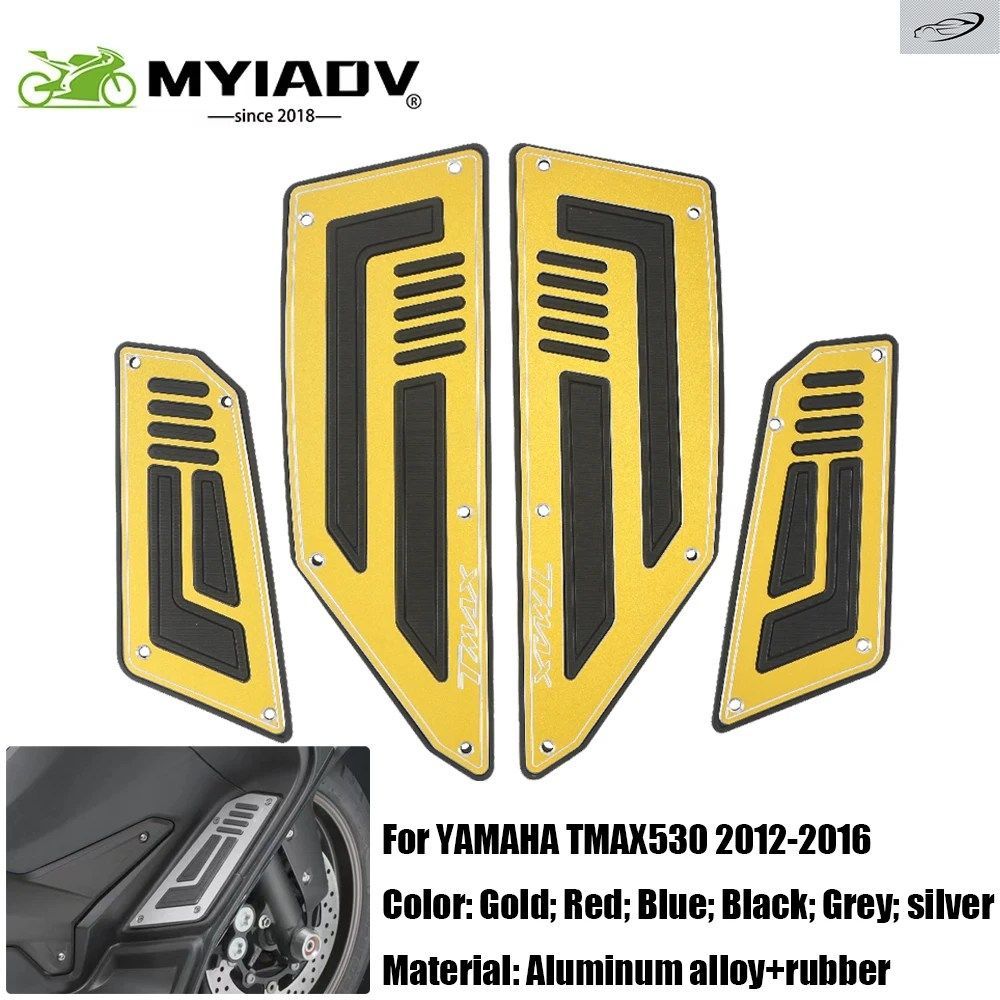 ヤマハ TMAX530 T-MAX 530 XP530 530 T MAX 2012 2013-2016 オートバイ用フットペグプレートパッドフットボードカバーステップフットフット