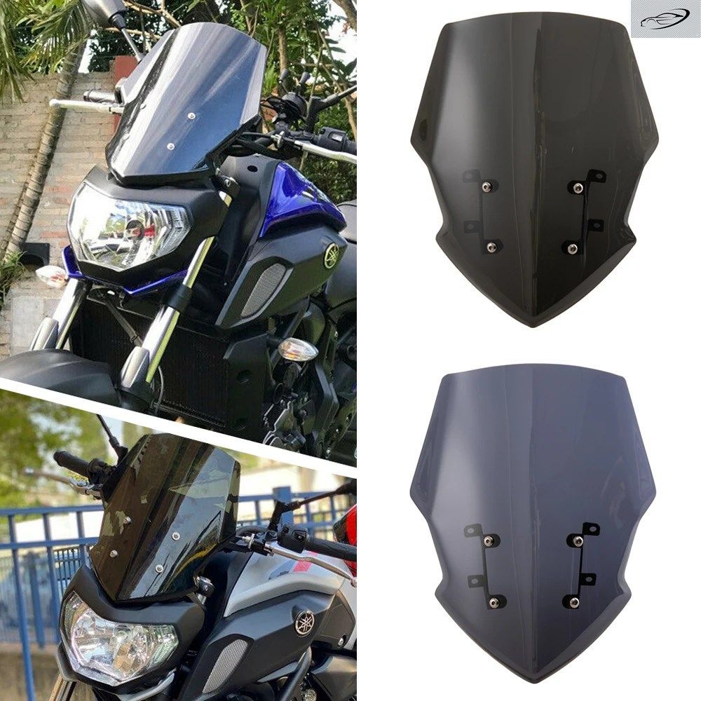 オートバイ用ウインドスクリーン ウインドシールド バイザー FZ07 MT07 2018 2019 2020 18-20 ダブルバブル