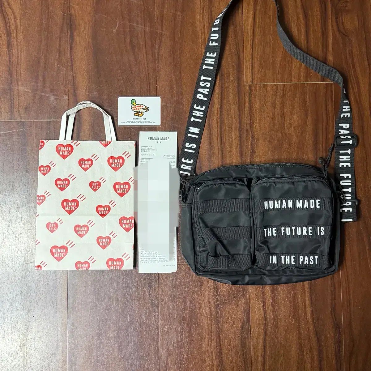 クリーム 35万) HUMAN MADE(ヒューマンメイド) ミリタリー ポーチ ショルダーバッグ 新品 (お買い物バッグ+レシート+